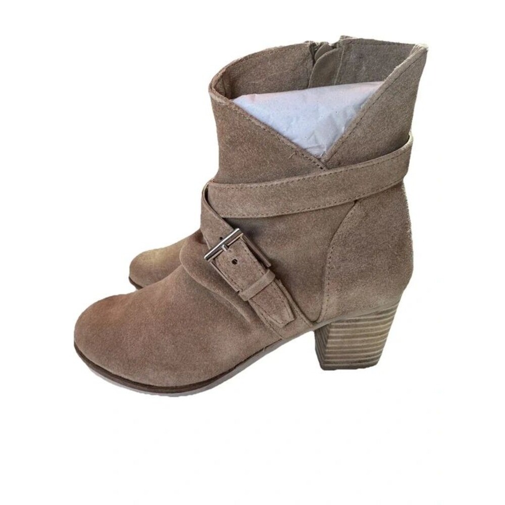 Matisse Harper Suede Booties Women's 6.5 Tan Heels Ankle boots